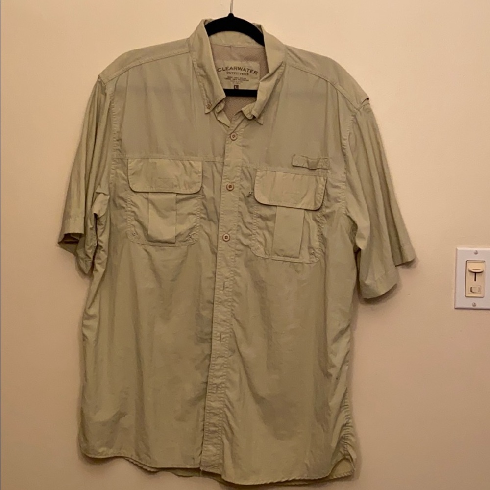Clearwater outfitters fishing shirt, size large